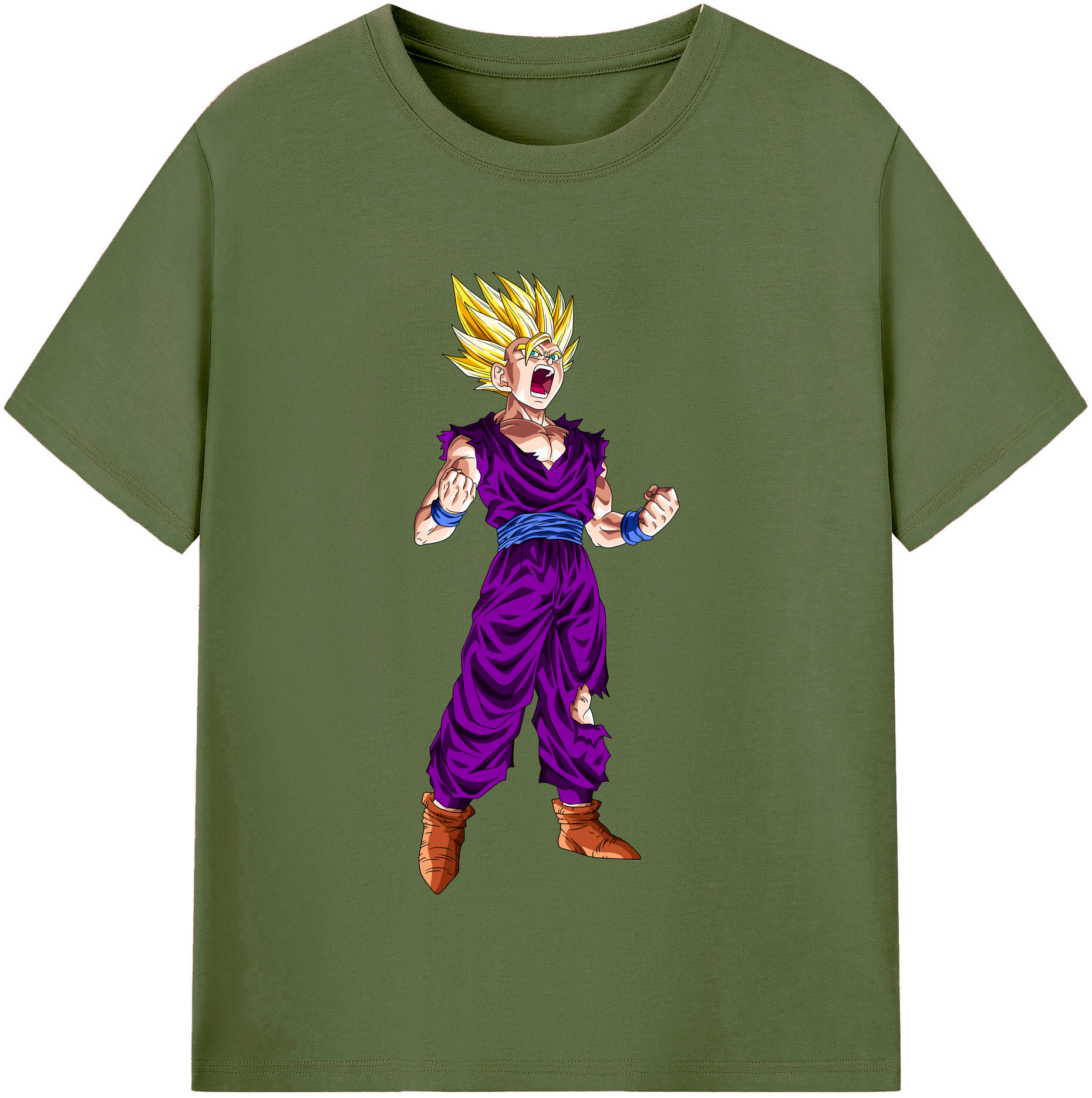 （画像用） ドラゴンボール 孫 悟飯（そんごはん）DRAGON BALL Son Gohan 綿100％半袖Tシャツ（フロントプリント）